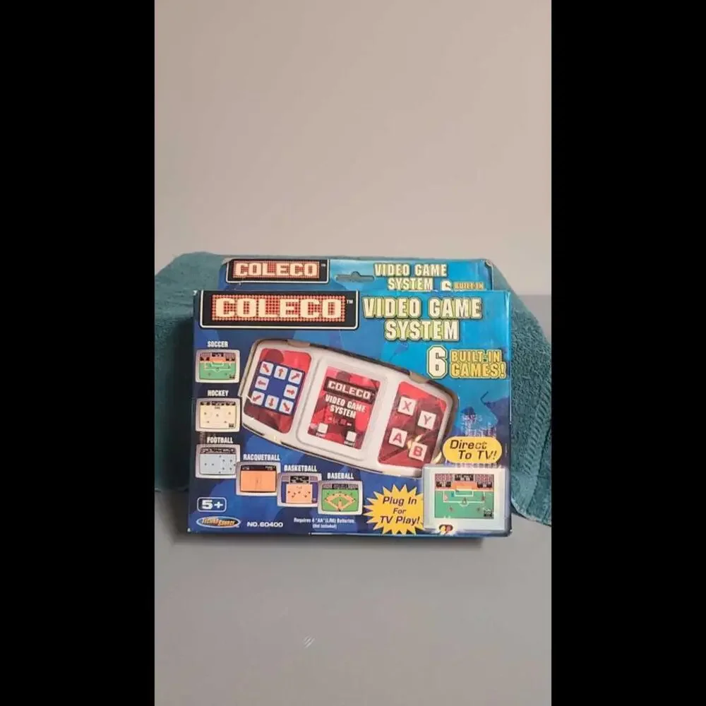 Coleco Video Game System Plug N Play With 6 Built in Games, New